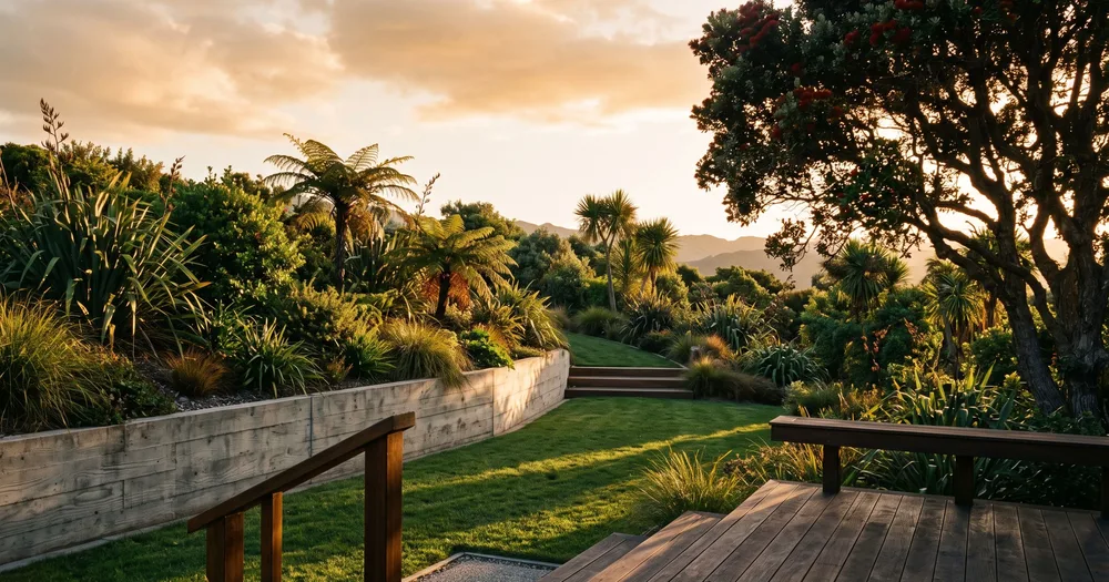 The homepage of Thornhedge Landscapes, a demonstration landscaper website.