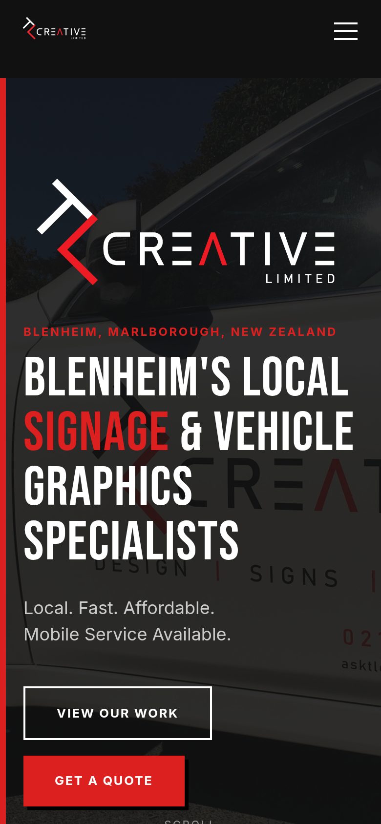 TL Creative on a phone